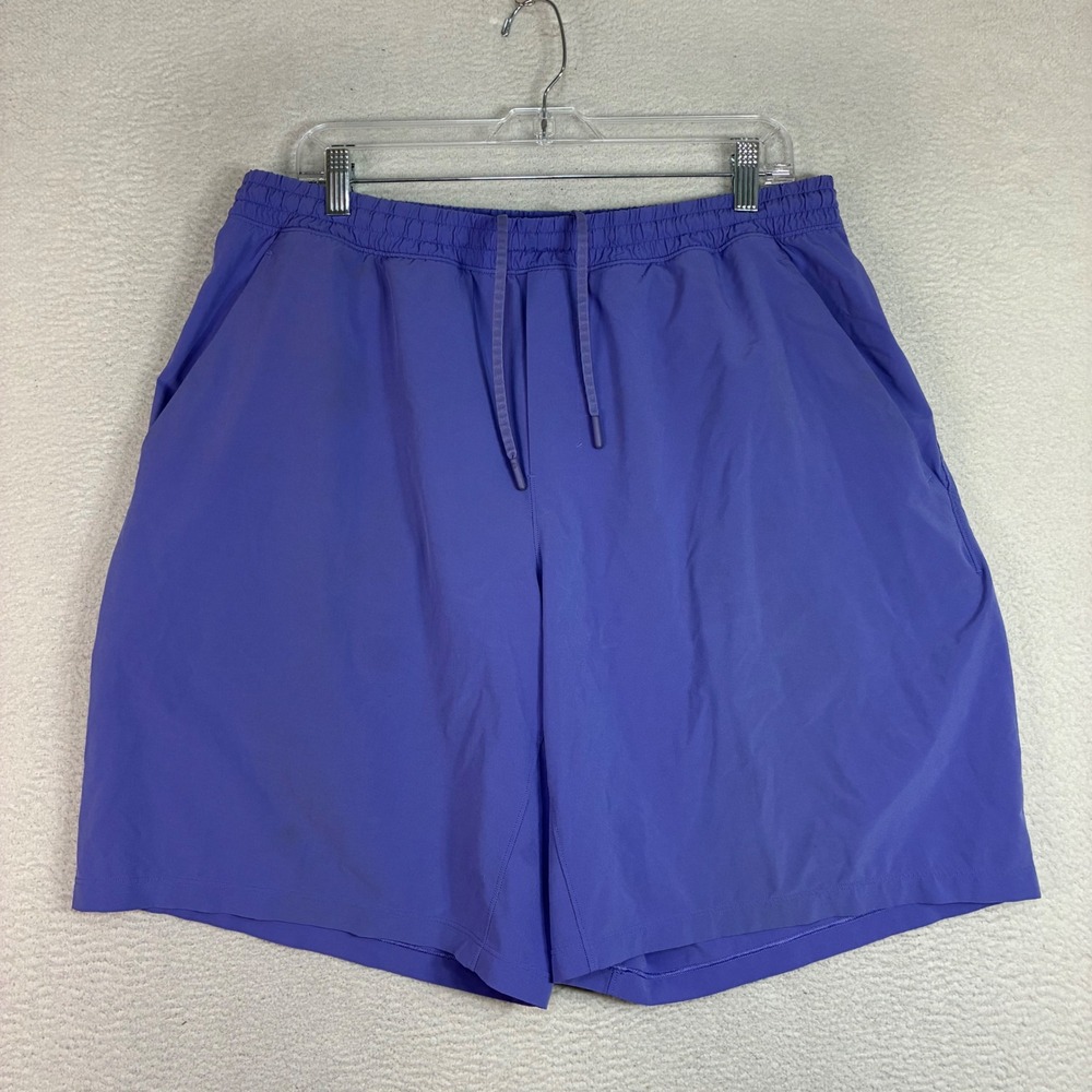 Lululemon Pace Breaker Shorts Men S Purple Linerless Run Training Gym LM7ANTS